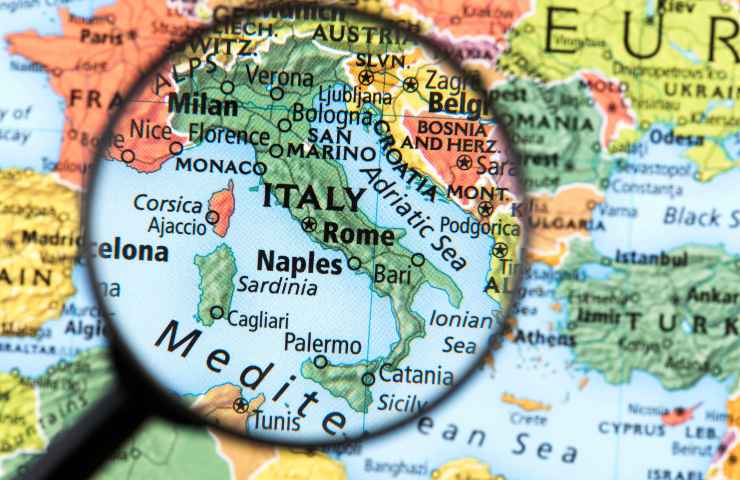 cartina geografica italia