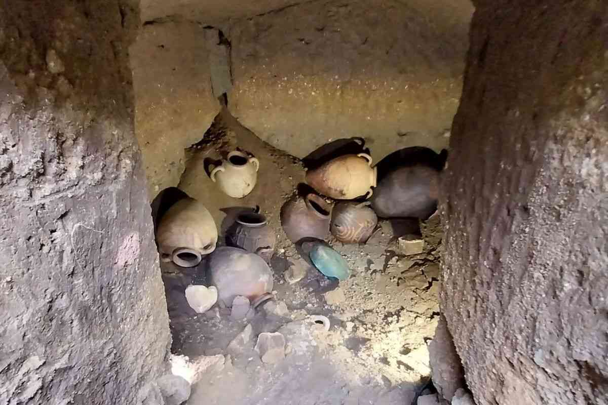 Anfore Etrusche nella Tomba 58